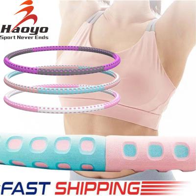 China Sporting Goods Amazon 90CM Indoor Slimming Body Counting Circles Weighed Polynesian Dance Weight Loss Fitness Slimming Ring Circle for sale