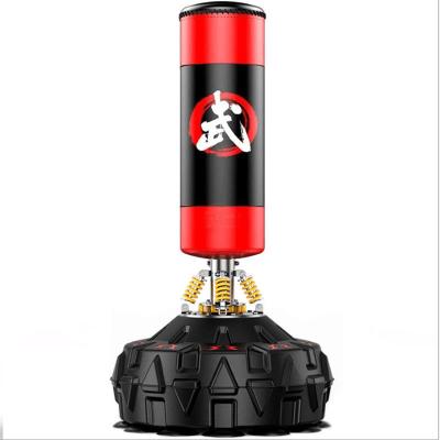 China Column Tumbler Inflatable Boxing Stress Release PVC Sandbags Free Standing Punching Bag For Gym for sale