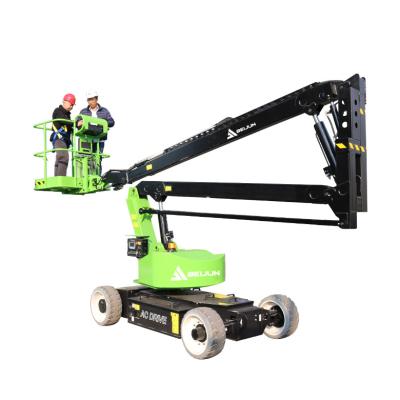 China Hotels Awp Hydraulic Platform Cherry Picker Price Articulated Trailer Towable Boom Lift for sale