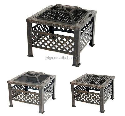 China Stored Outdoor Square Garden Fire Pit BBQ JYL-3022 for sale