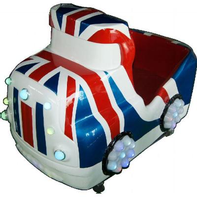 China Metal+acrylic+plastic Coin Operated Kiddie Ride England Style Kiddie Ride Ride On Car For Indoor Amusement Park for sale