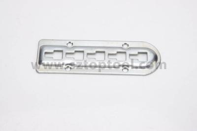 China Custom Stamped Metal Parts Steel Metal Plate Pressed With Holes zu verkaufen