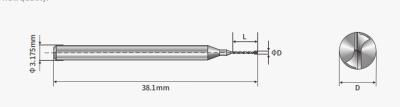 China Single Edge Micro Drill Bit 3.0mm-7.5mm HDI Carbide PCB Drill Bits for sale