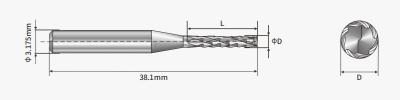 중국 RCF PCB Router Bits 0.5mm-2.5mm Solid Carbide Flat Bottom Drills 판매용