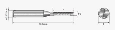 Китай Repair Edge PCB Router Bits Gold Finger PCB Milling Bits 38.1mm Overall продается