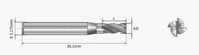 Китай OEM Four Flute Router Bits 1mm-10mm Cnc PCB Milling Bits For Milling Flate продается