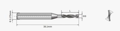 China High Rigidity Design Slot PCB Router Bits à venda