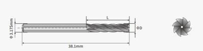 중국 HSS Flat Bottom Drills PCB Router Bits 판매용