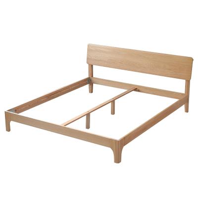 China Solid wood professional production 1.5m or 1.8m single nordic style peninsula bed for sale