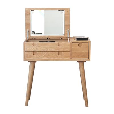 China Professional Production Solid Wood Bedroom Furniture Peninsula Dressing Table for sale