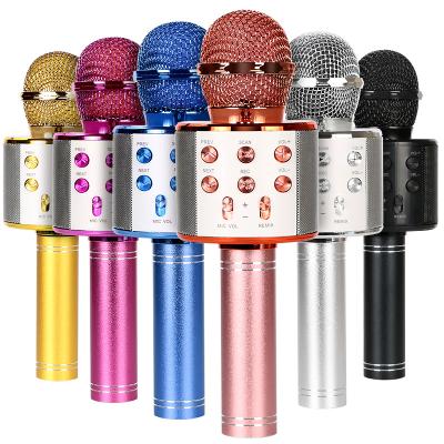 China USB Handheld Multifunctional Karaoke Headset Microphone OEM Echo BT Kareoke BT Kareoke Speaker Wireless Microphone For Home KTV for sale