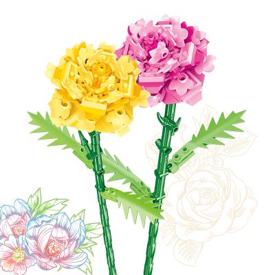 China DIY TOY Furniture Decoration Flower Stamen Bonsai Ornaments Building Block Diy Assembled Plastic Building Blocks Toys for sale