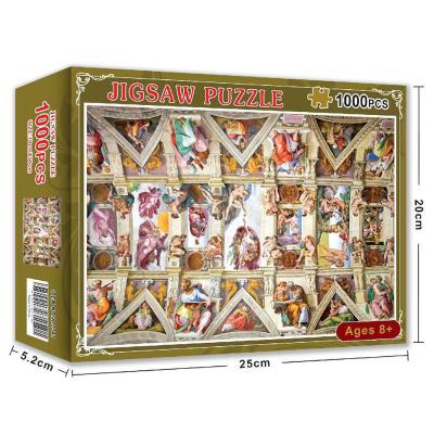 China Eco-friendly Custom Printed Paper Puzzle, High Quality Customized Jigsaw Puzzle, New Design Eco-friendly Puzzle 1000 Pieces For Entertainment for sale