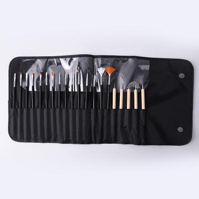 China Pinceles Kolinsky Nail Art Brush 2021 New Design 20PCS Nail Polish Brush Pen Art Design Dotting Painting Drawing Tools for sale