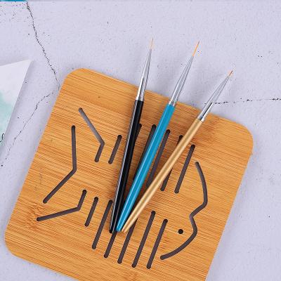 China Hot Selling New Art Brush 2021 Nail Art Brush Pinceles Kolinsky Nails New Design Fashionable Nail Brush For Acrylic Nails Custom Logo for sale