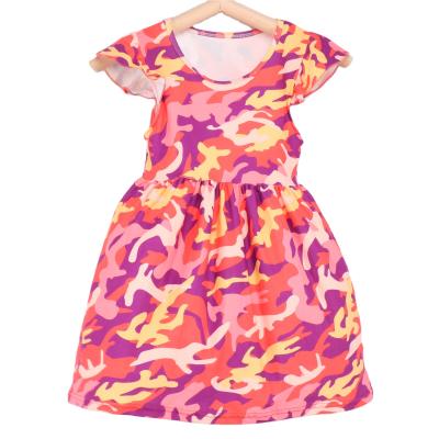 China Multi Color Camouflage Girls Dresses Women Girl Summer Dress Custom Made High Quality Super Soft Sleeveless Wholesale Fashion Anti-Static for sale