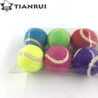 China Free Sample 2019 Sustainable And Moq Small Natural Rubber Tennis Ball Toys For Dogs for sale