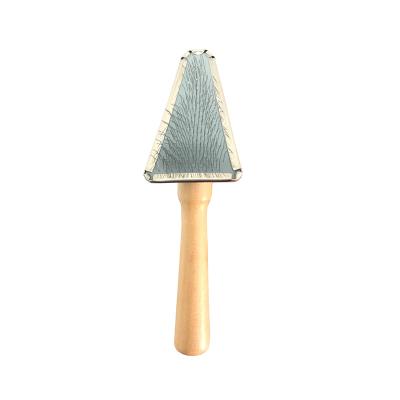 China Sustainable Suzhou tianrui factory supplier wooden handle pet brush 2020 for sale