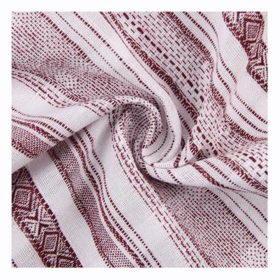 China Amazon Hotsale China Supplier Organic Totem Pattern Dress Organic Soft Garment Linen Cotton Printed Blend Cheap Linen Fabric for sale