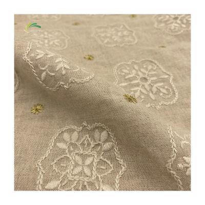 China Breathable Fabric 45% 55% Cotton Fabric Wholesale Canvas Flower Canvas Wide Embroidery Tables Cloth for sale