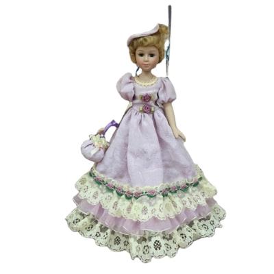 China Various type of DIY TOY Elegant porcelain wholesale doll fashion classic ceramic dolls with dress best gifts standing girl beautiful for sale