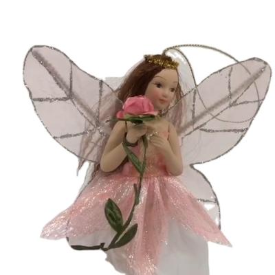 China DIY TOY High quality porcelain fairy doll with wings for sale