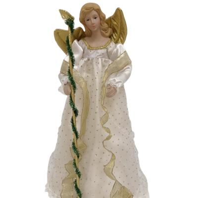 China Soft Toy Christmas Angel with Golden Wings Ornament for sale