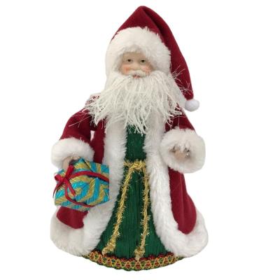 China Soft Toy Nice Gift Bag Holding Santa Claus With Ornament Bag for sale