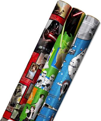 China Biodegradable Eco-Friendly Gift Wrapping Wrapping Paper Design Cartoon Pattern Soft Paper for sale