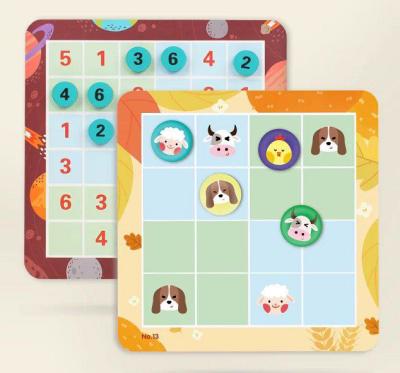 China Magnetic Animal Educational Children's Sudoku Toys for sale