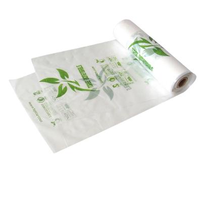 China 100% biodegradable and compostable; Custom Printed Eco-Friendly Organic Cornstarch Eco-Friendly Degradable Plastic Shopping Bag On Roll for sale