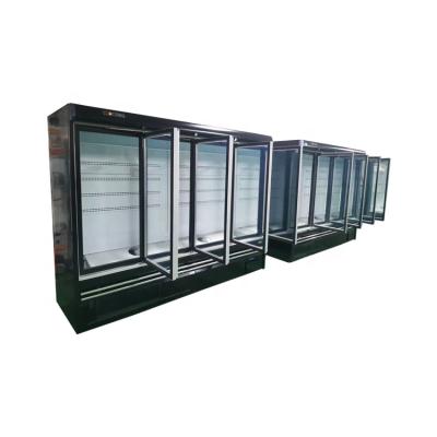 China Single-Temperature Commercial Refrigerator Glass Door Beverage Display Cooler for sale