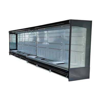 China COMPRESSOR Display Beverage Fridge Door Freezer Glass Supermarket Cooler for sale