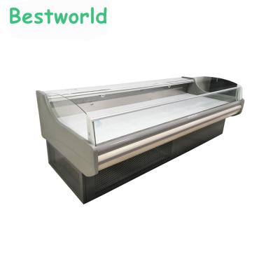 China Single-temperature 800L Supermarket Display Cooler Cooler And Butcher Display Cooler for sale