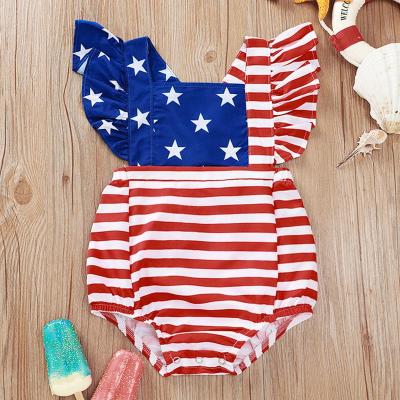 China Infant babies flower jumpsuit new design infant babies flower jumpsuit strap rompers baby clothes newborn baby jumpsuit for sale