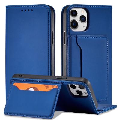 China PNS-003 Magnetic Faux Shockproof PU TPU Card Holder Wallet Cell Phone Leather Bags and Cases for iPhone 11Pro iPhone12 Max iPhone7 and 8 for sale