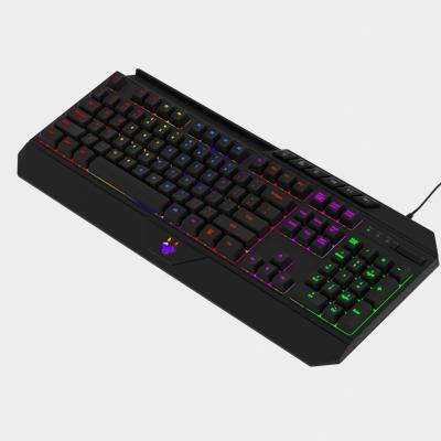 China ABS+Metal Wholesale Multimedia RGB Gaming Mechanical Illuminated Keyboard With Backlight for sale