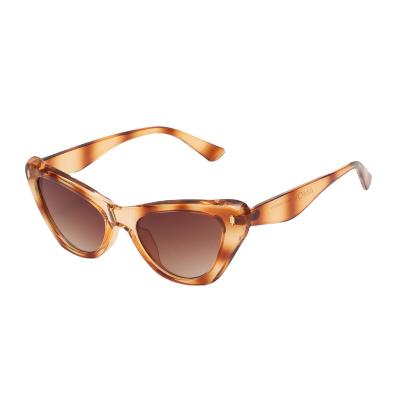 China New Fashion Classic Clear Lens Sunglasses Plastic Eye Cat Sun Glasses PC Frame Sunglasses for sale