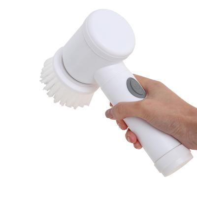 China Metal OEM Handheld Home Sink Bathtub Rotating Scrubber Magic Electric Cleaning Brush for sale