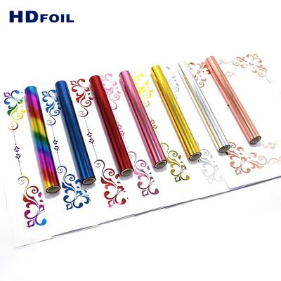 China 2022 Paper Factory Wholesale Price Gold And Silver Digital Printing DIY Darts Logos Greeting Card Reactive Toner Foil Roll for sale