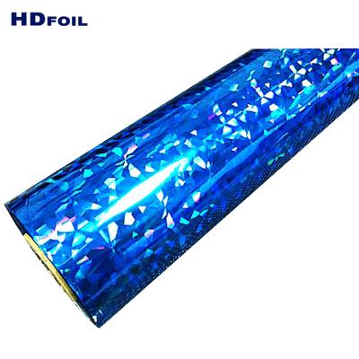 China Hot Plastic Roll Paper Rainbow Hologram Metallic Foil Stamping On Paper for sale