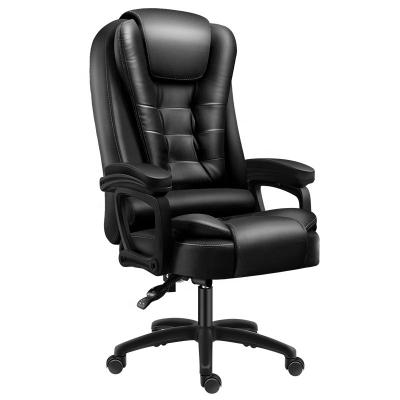 China (Height) PU High Swivel Adjustable Back Heavy Duty Leather Ergonomic Executive Office Chair for sale