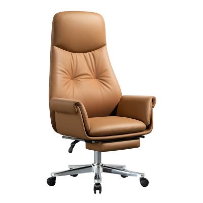 China (Size) Executive Luxury Leather Boss Customized Adjustable High Back Ergonomic Swivel Modern Furniture Wholesale Office Chair for sale