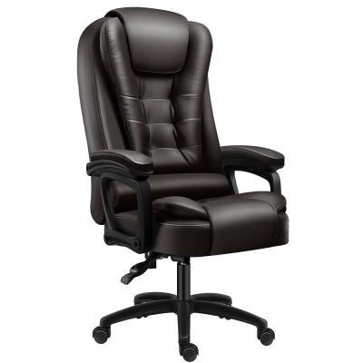 China Adjustable Swivel Heavy Duty Leather Ergonomic Aftermarket PU High Executive Chair (Height) for sale