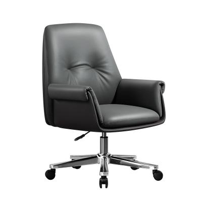 China Modern Furniture Wholesale Adjustable (Height) Computer Chairs Leather Adjustable Swivel Office Ergonomic Comfortable Executive Chair for sale