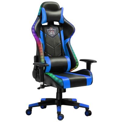 China (Size) Swivel Adjustable High Quality Comfortable Leather Computer Racing Chair LED Gaming Chair for sale