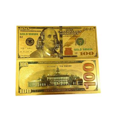 China All Over The World Gold Foil Dollar Banknote With All Design Foil Dollar Currency for sale