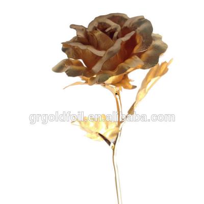 China Around the World 24K Gold Flower Valentine's Day Running Flower 2015, Birthday Gift Flower, 24K Rose Gold Flower Promotion Gift with Box for sale