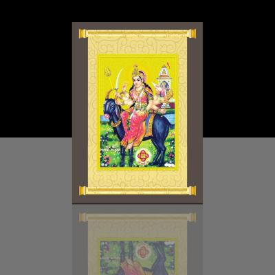 China India 24k Religious Gold Foil Flip 3d Lenticular Image, 3d Cinema, Hindu God 3d Image for sale