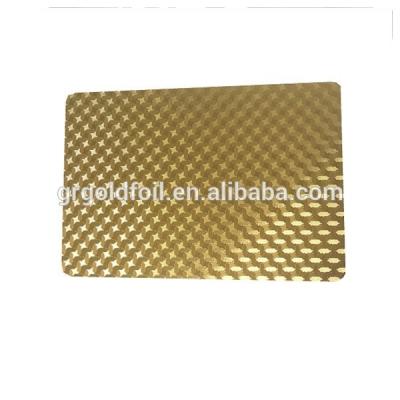 China Silver / Gold / Metal Gold Business Card / Embossing Cards GR-E88 for sale